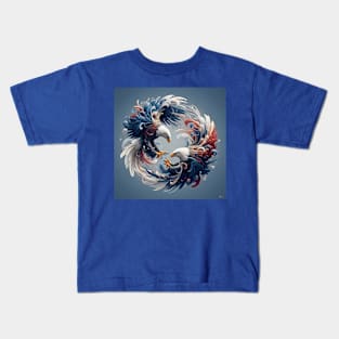 Eagles Yin and Yang Kids T-Shirt